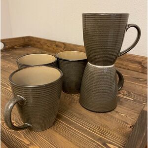 Sango coffee mugs 6 Roma Sage 4814 nice condition!